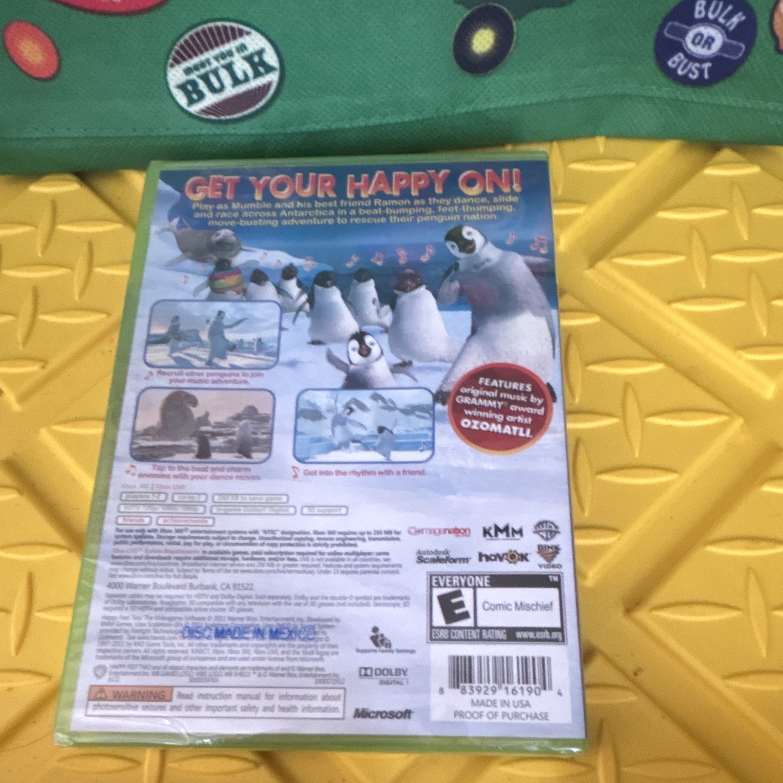 WB Games Happy Feet Two Microsoft Xbox 360 Multiplayer 3D Compatible E NTSC 2011