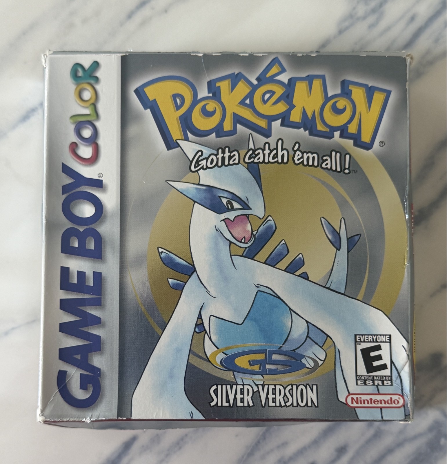 Pokemon Silver Version CIB Complete in Box Game Boy Color 2000 Authentic Lugia