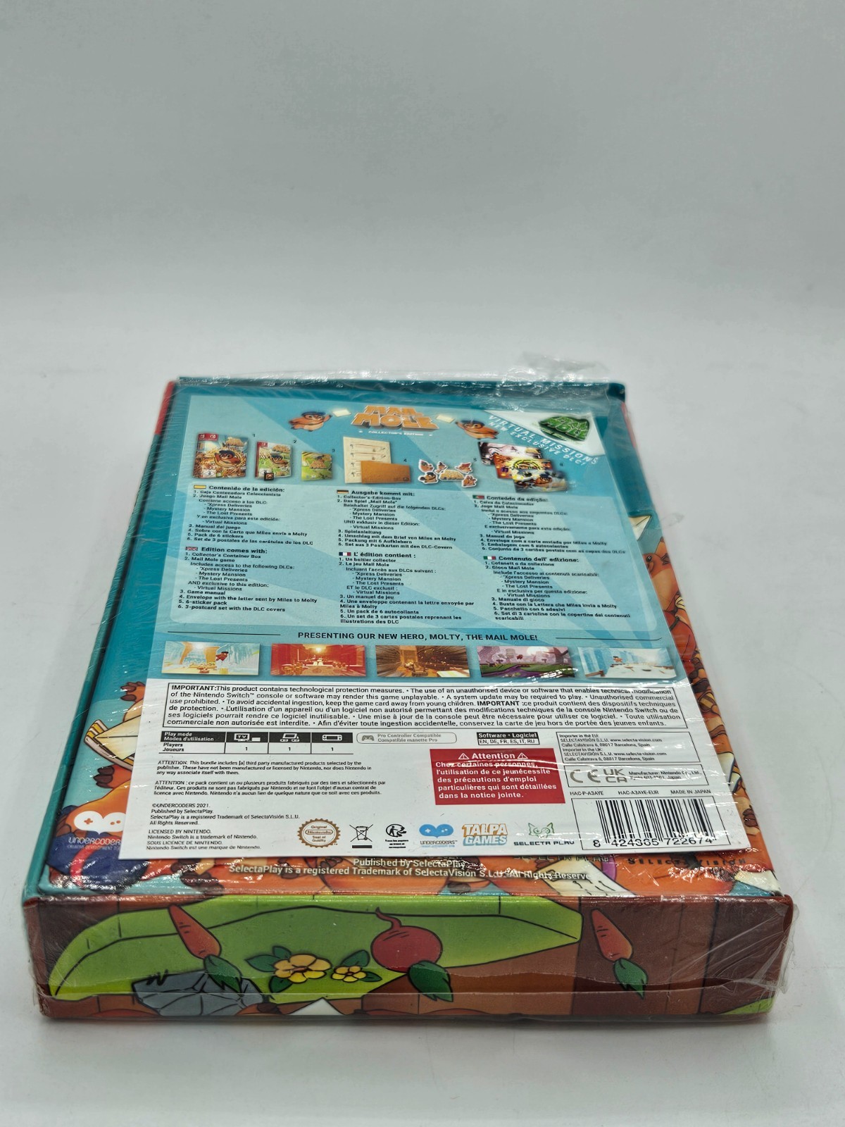 Mail Mole – Collector’s Edition – Nintendo Switch – Sealed – Damaged