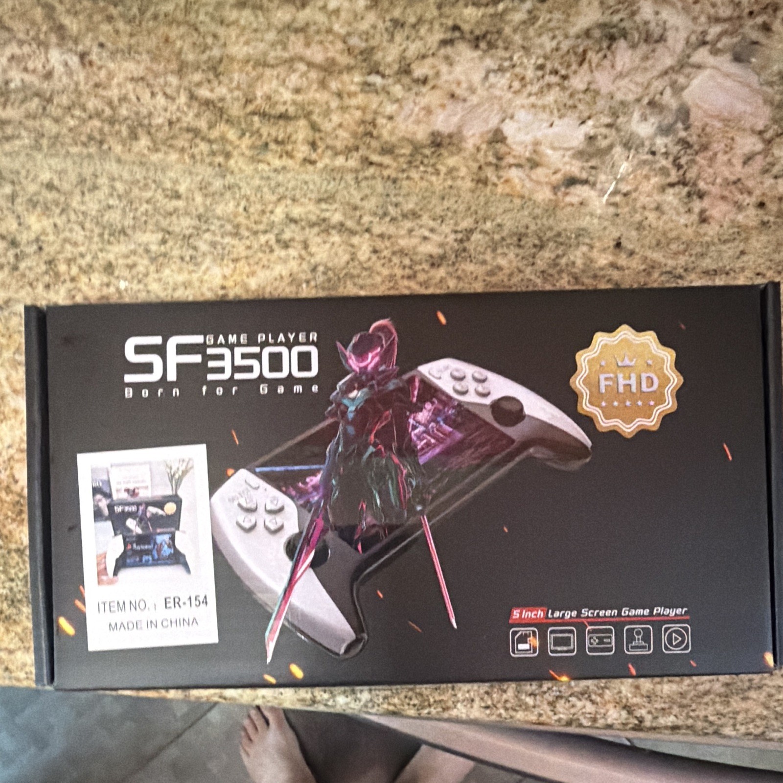 SF3500 Handheld Game Console, 5″ IPS Screen, USB-C, 1080p FHD, ER-154