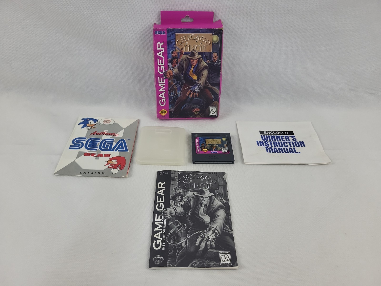 Chicago Syndicate Sega Game Gear 100% CIB W/ Manual & Inserts Read Description