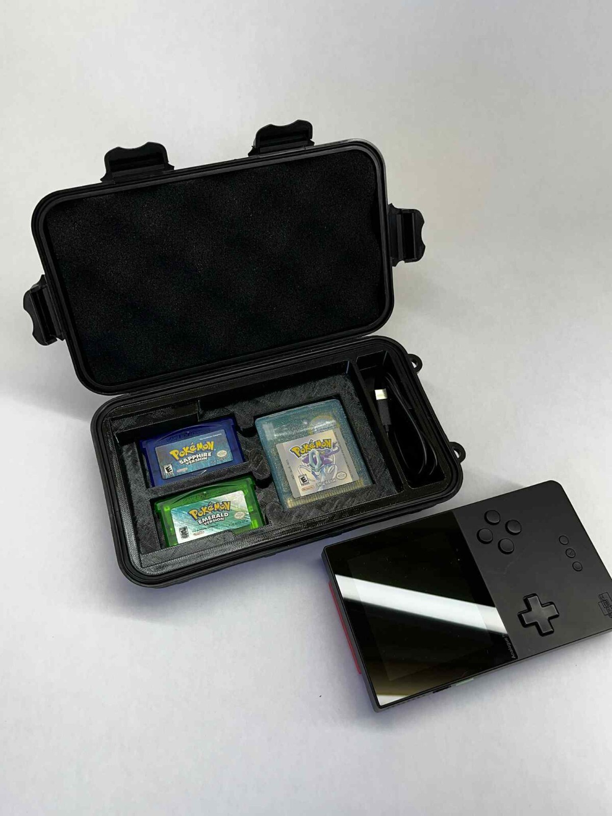 Analogue Pocket Carrying Case – Holds 4 Games + USB-C Slot | Compact Travel Case