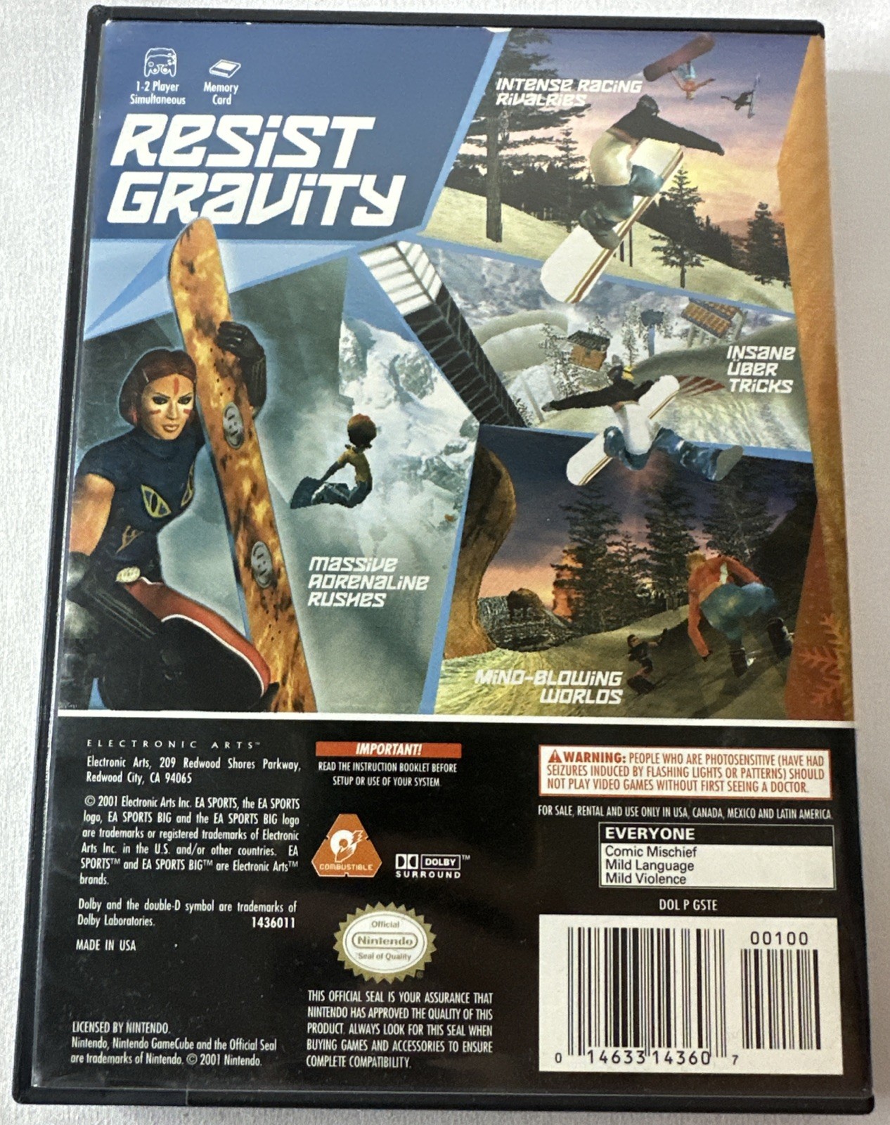 SSX Tricky Nintendo GameCube 2001 Complete CIB With Registration Card Tested