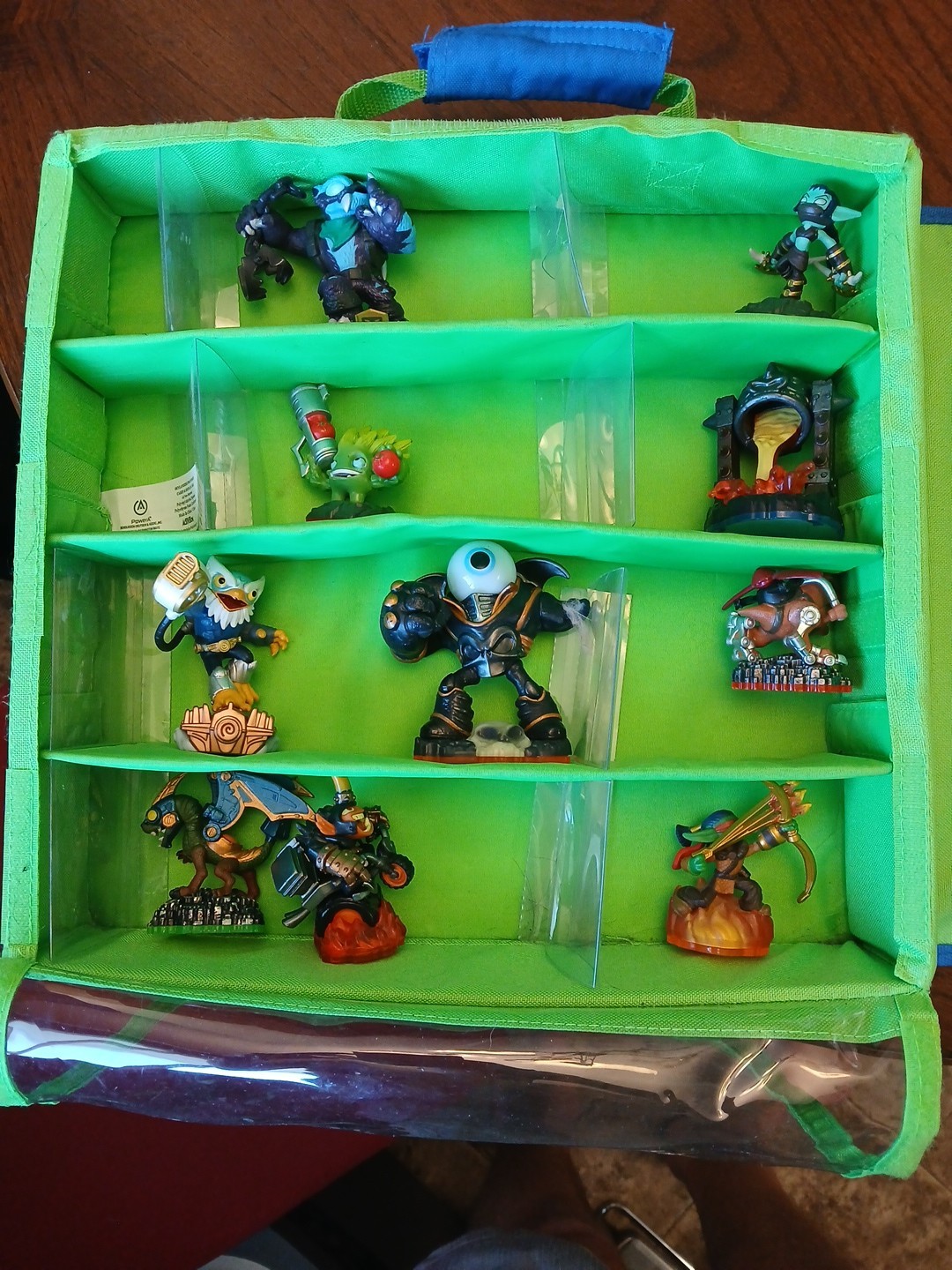 Skylanders Storage Bag & 10 Figure Bundle Lot inc Free Ranger EyeBrawl Zook