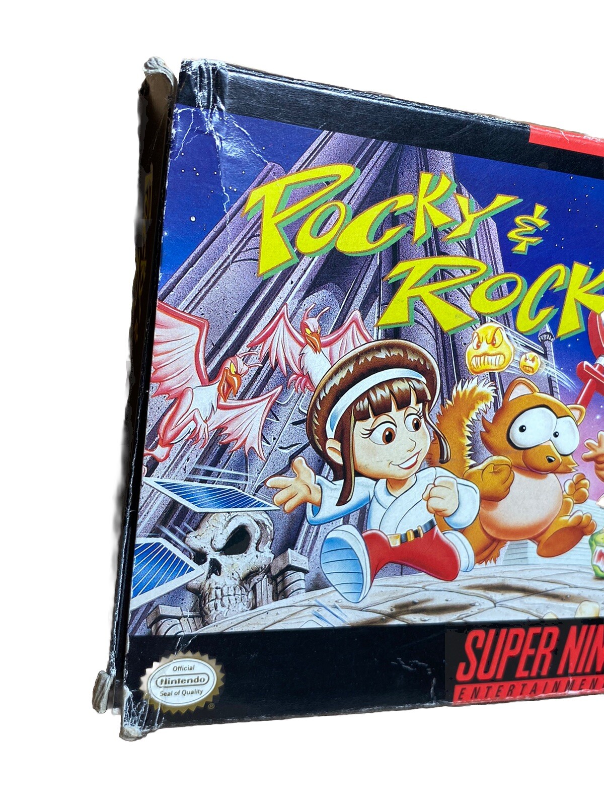 Pocky & Rocky Super Nintendo SNES Natsume Box With Insert ONLY