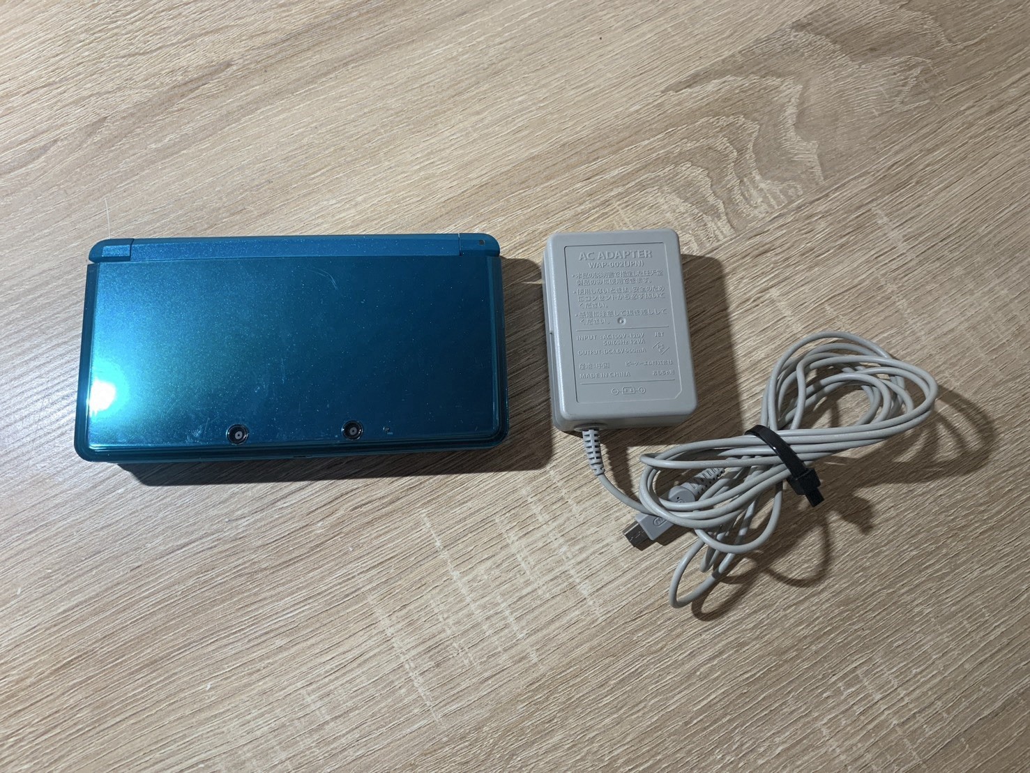 0711 Nintendo 3DS Aqua Blue Very Good TESTED 290g