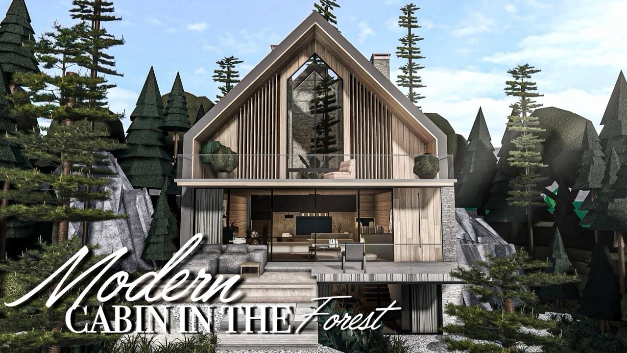 LUXURY MODERN CABIN BLOXBURG.CHECK DESCRIP.FAST BUILDER FOR AFFORDABLE PRICE