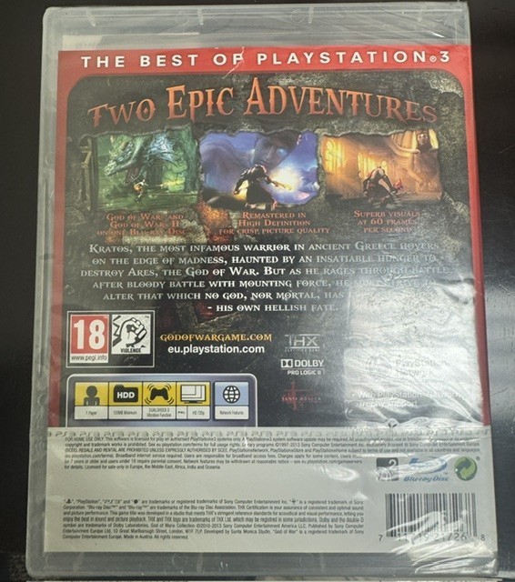 God of War Collection PlayStation 3 Essentials Game Brand New (Minor Tear)