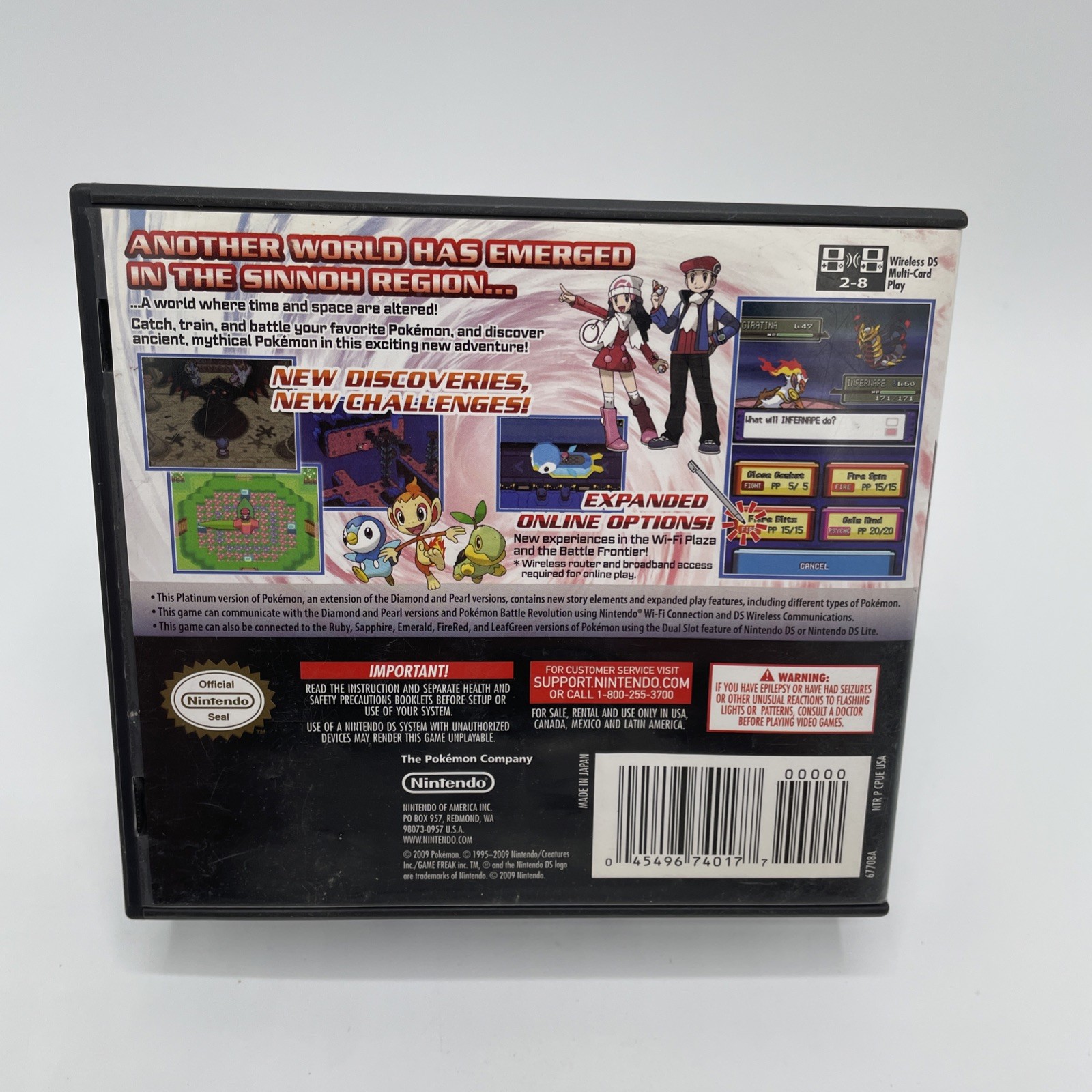 Pokemon Platinum Version Nintendo DS 100% Complete CIB W/ Inserts Authentic