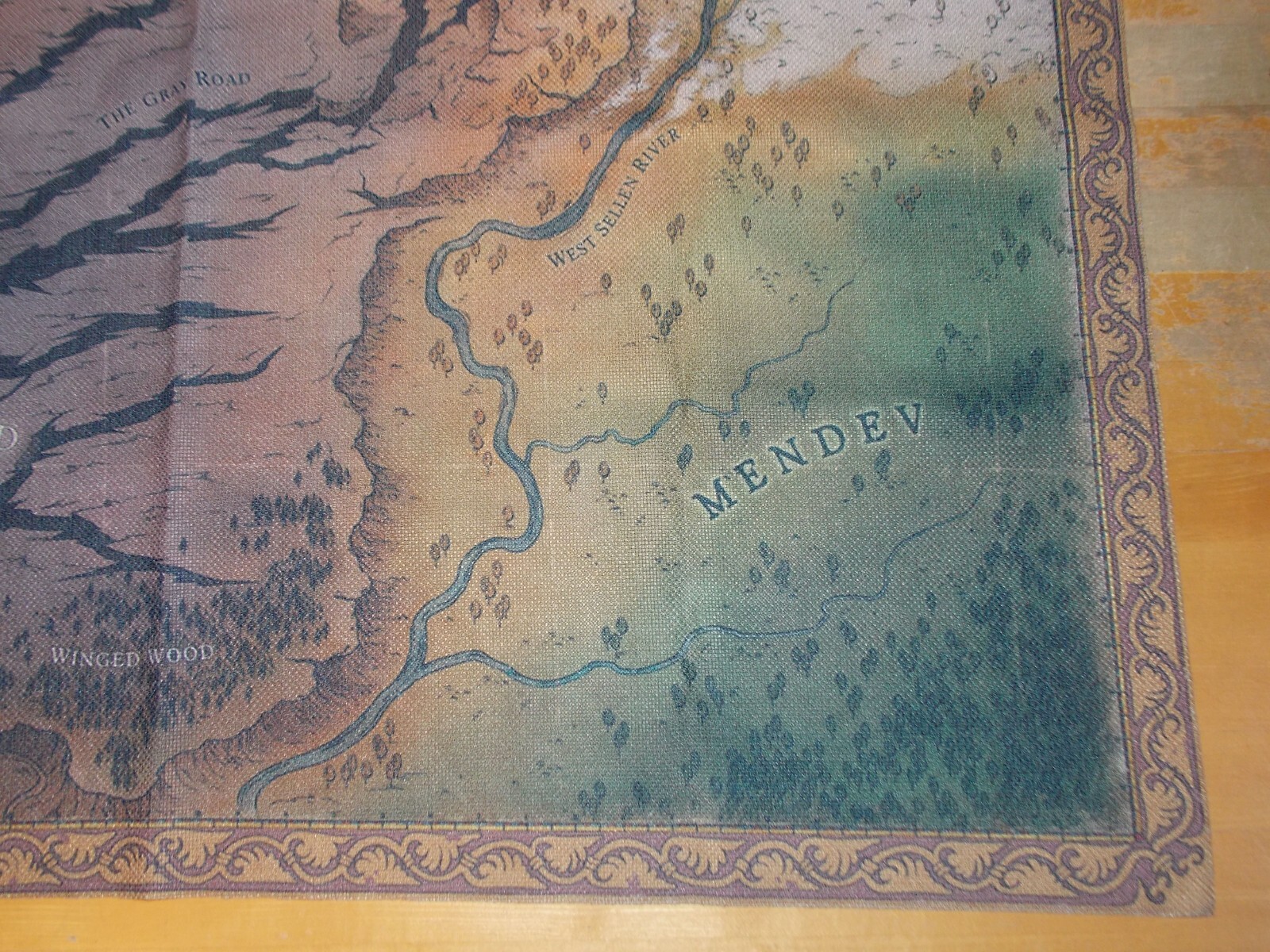 Pathfinder Wrath of the Righteous Video Game Collection Cloth World Map
