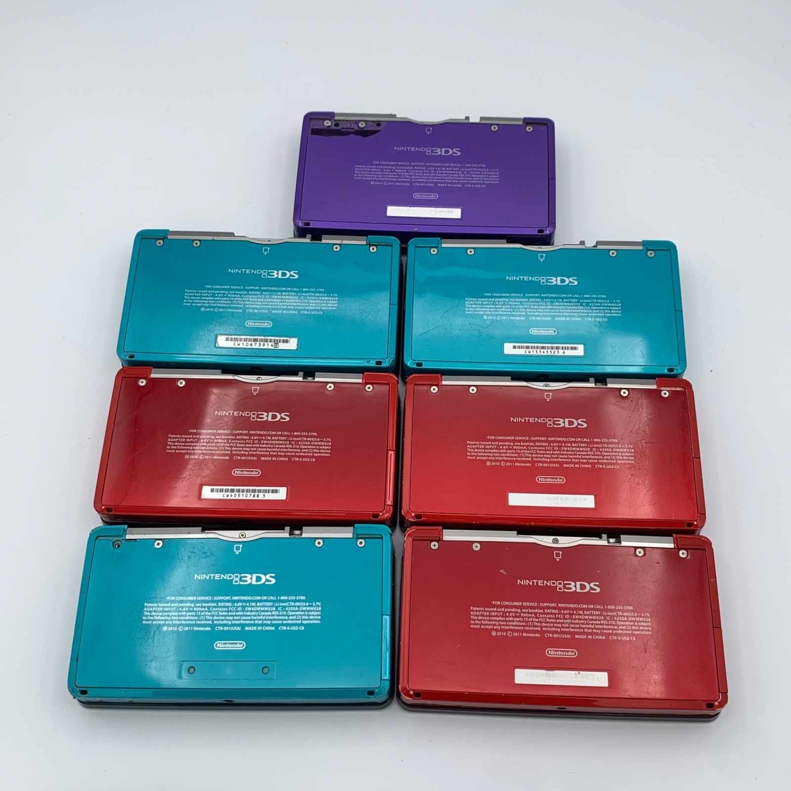 NINTENDO 3DS CTR-001: FOR PARTS / NOT WORKING / NO BATTERY