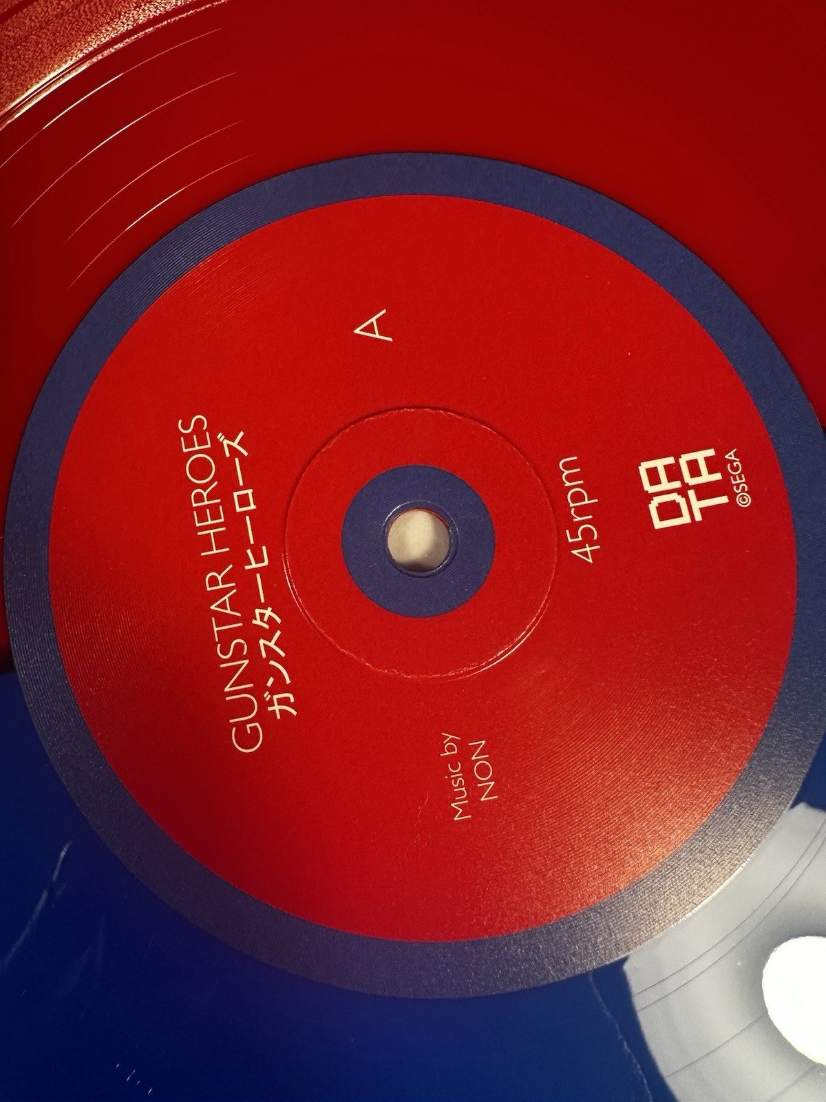 Gunstar Heroes OST Data Discs 011 Red Blue Split 2LP 45RPM In Shrink NM Sega