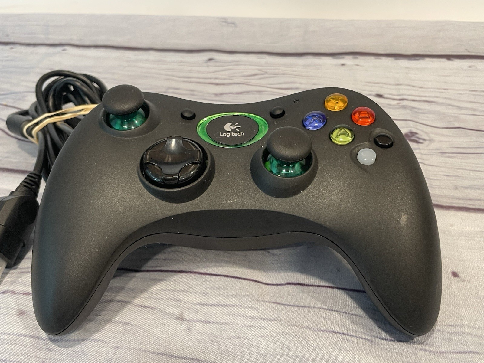 Official Microsoft XBOX Original Logitech Precision Controller Wired W/cable Blk