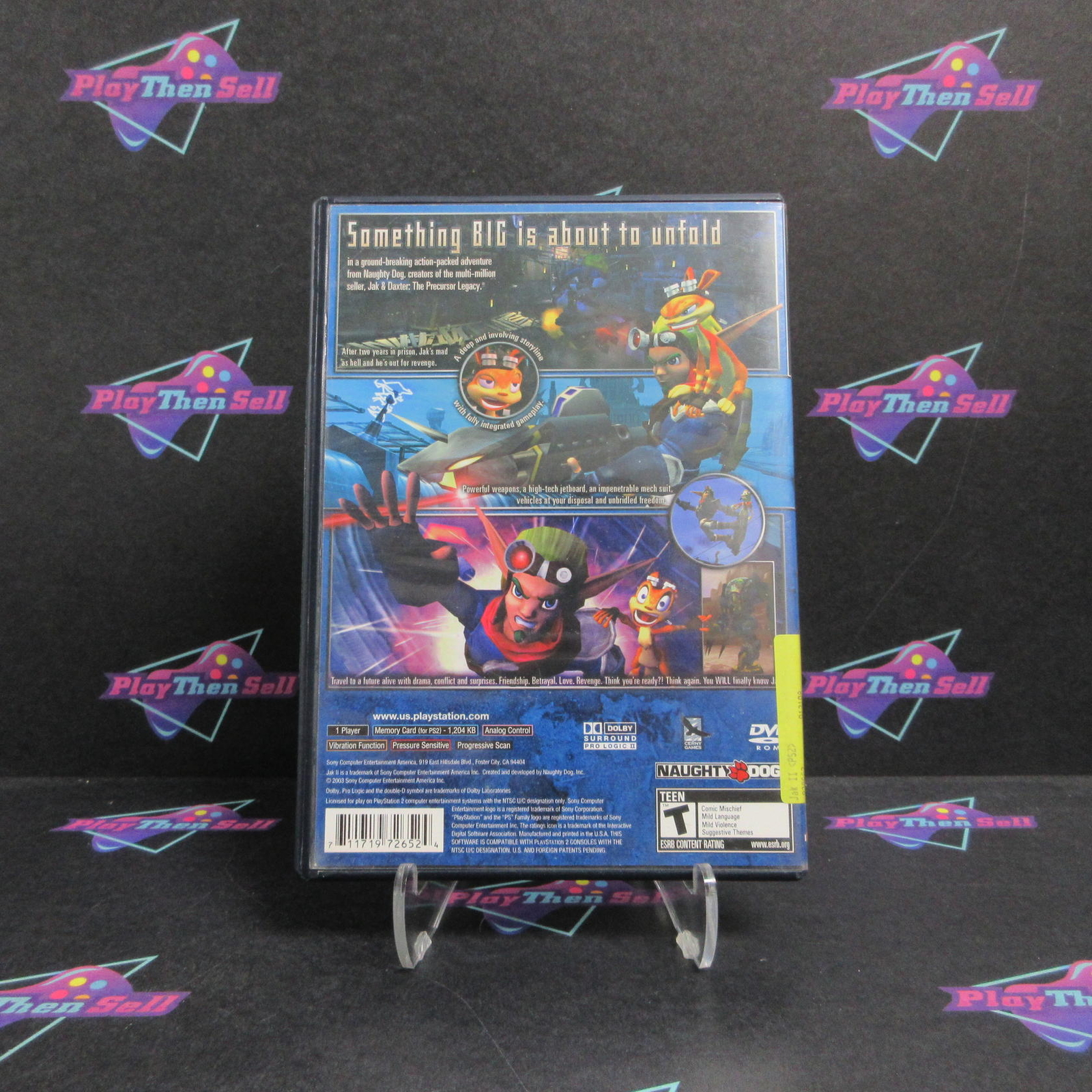 Jak II PS2 PlayStation 2 – 1 Year Warranty VG