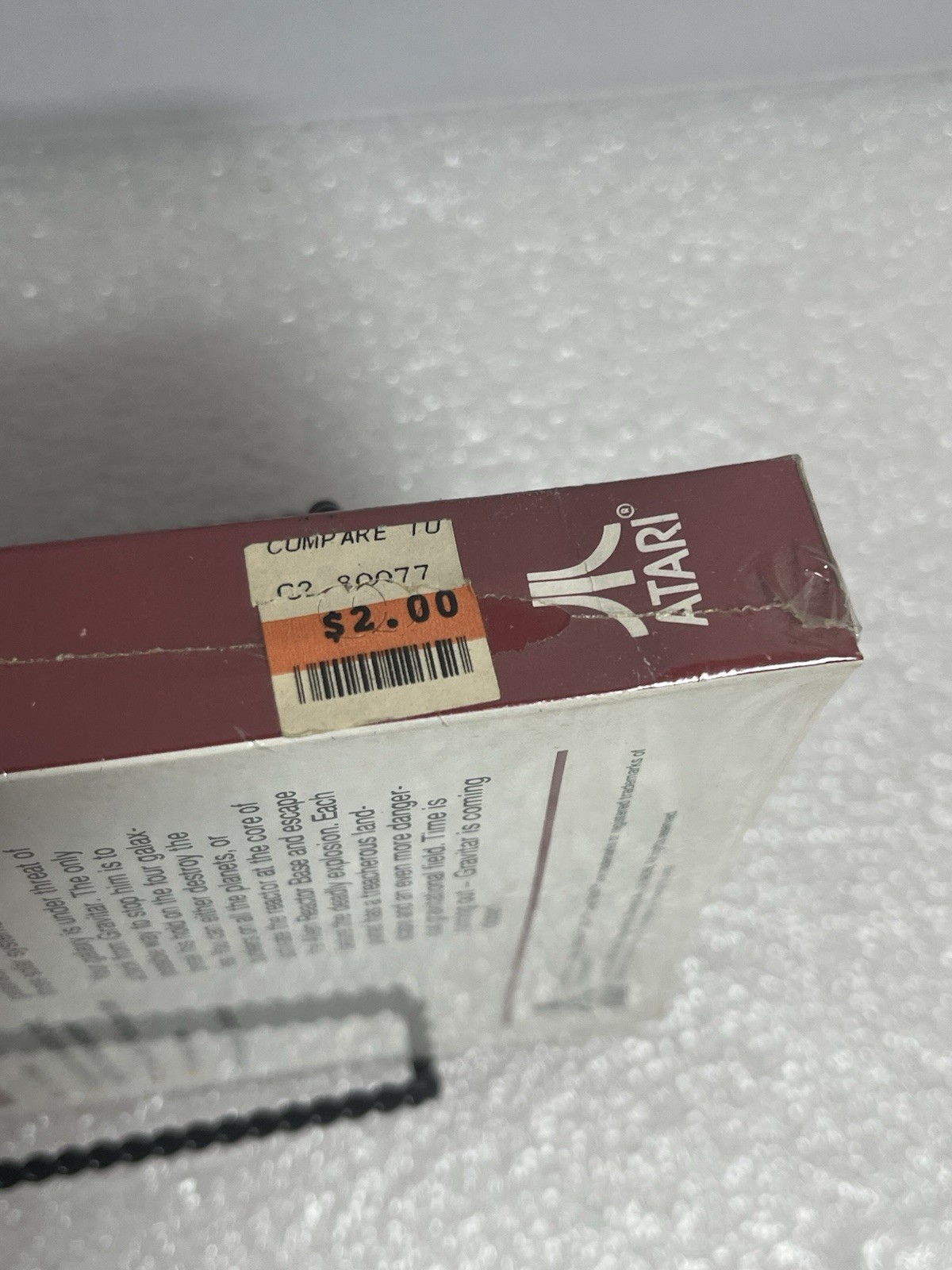 Atari 2600 Gravitar 1988 (Hong Kong) Factory Sealed – Hangtag & Price Tag,”