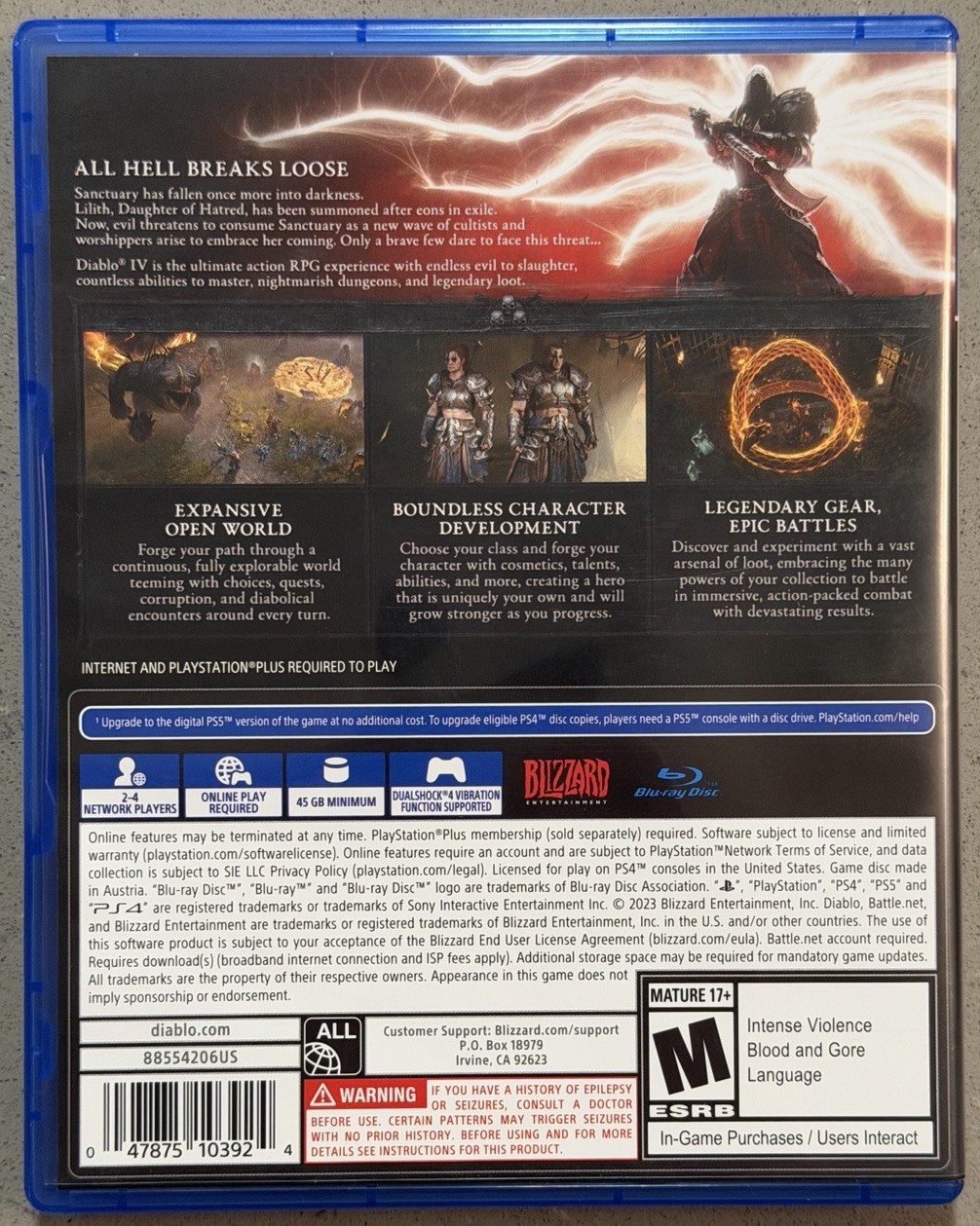 Diablo 4 – Sony PlayStation 4, 2023 PS4