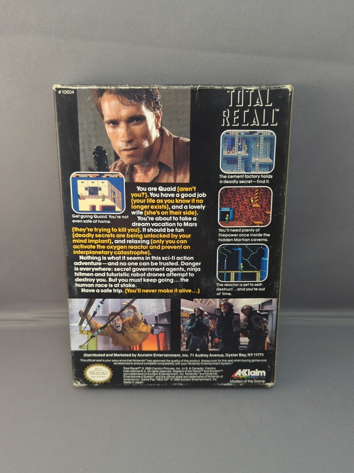 * Total Recall (Nintendo Entertainment System NES, 1990) Complete CIB