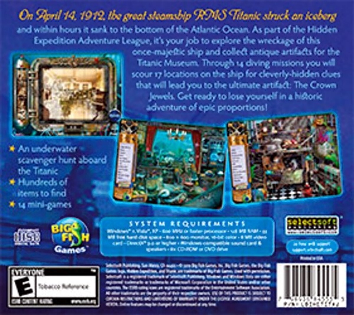 Hidden Expedition Titanic Hidden Object Adventure Big Fish Games Software Sealed