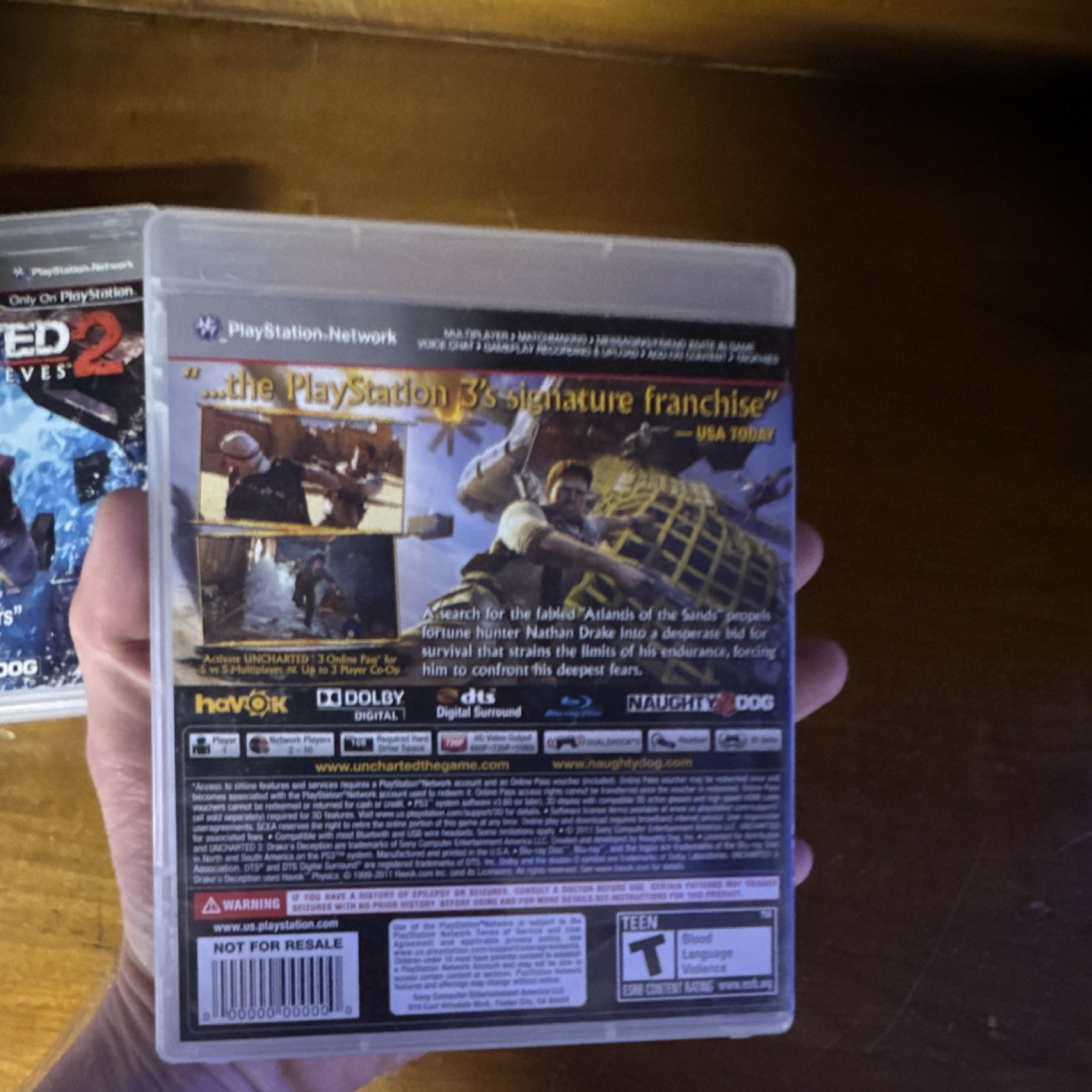 Uncharted Series Drake’s Fortune, Among Thieves, Drake’s Deception PS3