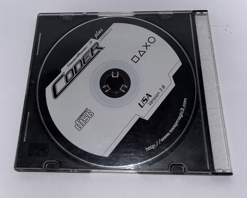 SwapMagic 3 Coder Plus USA Version 3.8 Disc And Dvd Set Playstation 2