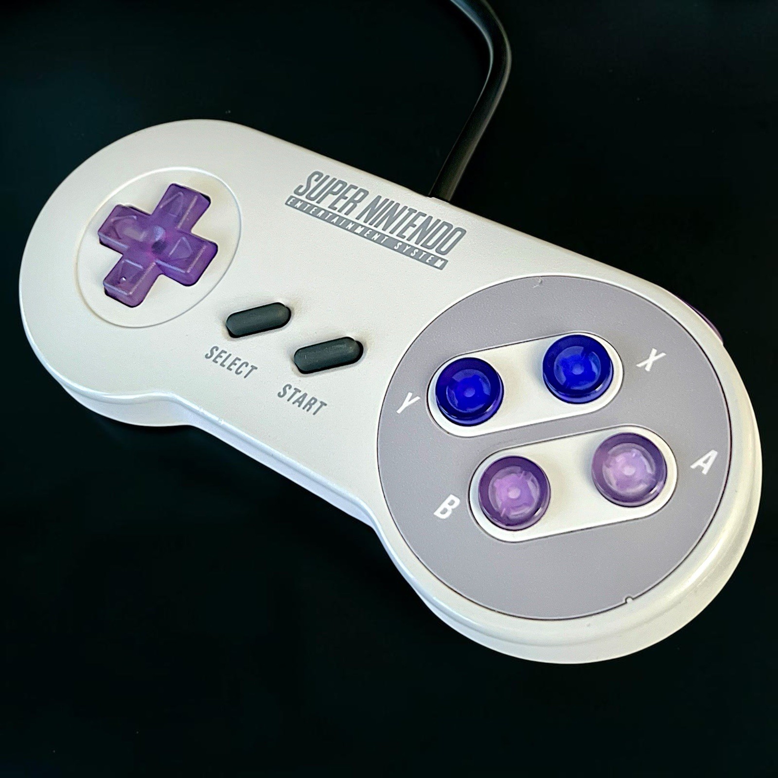 Super Nintendo Controller Clear Buttons NEW 6ft Cable Tested SNES SFC Custom OEM