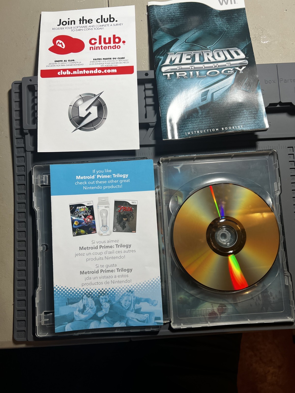 Metroid Prime Trilogy SteelBook Edition w/ Manual – Nintendo Wii Tested