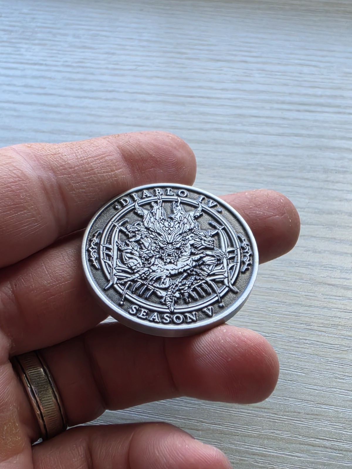 Diablo 4 IV Developer Coin Medal Season Of Infernal Horde #5 D4 Rare Blizzard PC