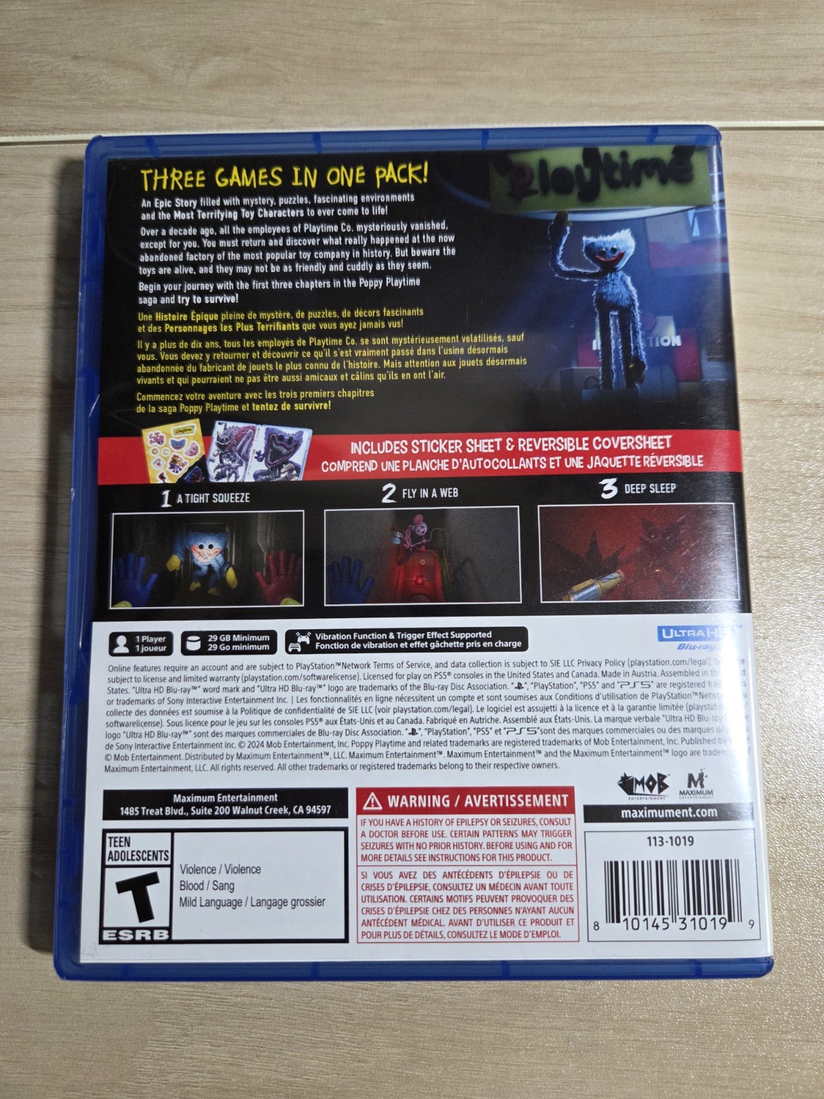PlayStation 4 & PlayStation 5 Lot Five Nights at Freddy’s & Poppy Playtime VG