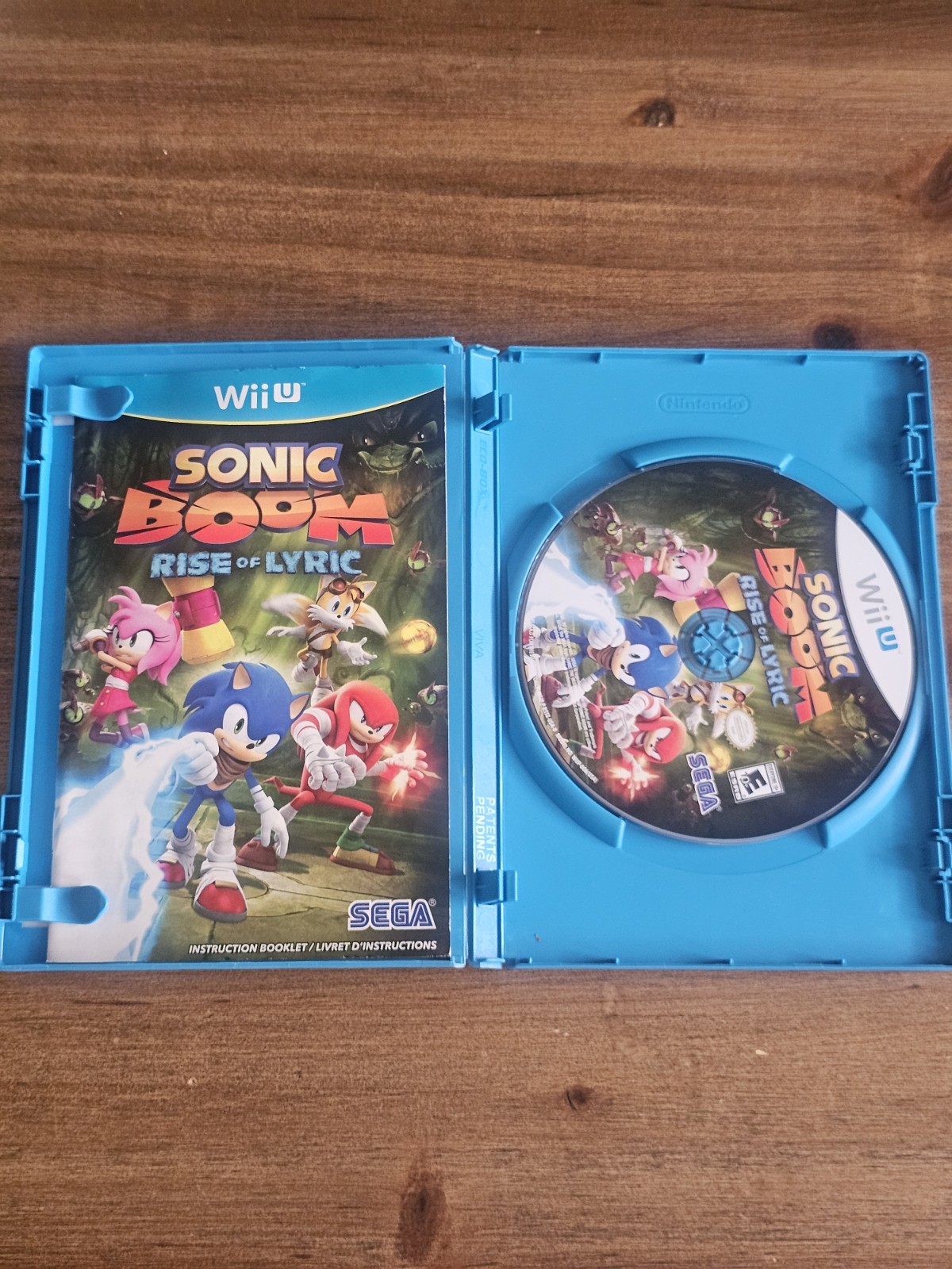 Sonic Boom: Rise of Lyric (Nintendo Wii U, 2014) Tested DAMAGED BOX CIB USED