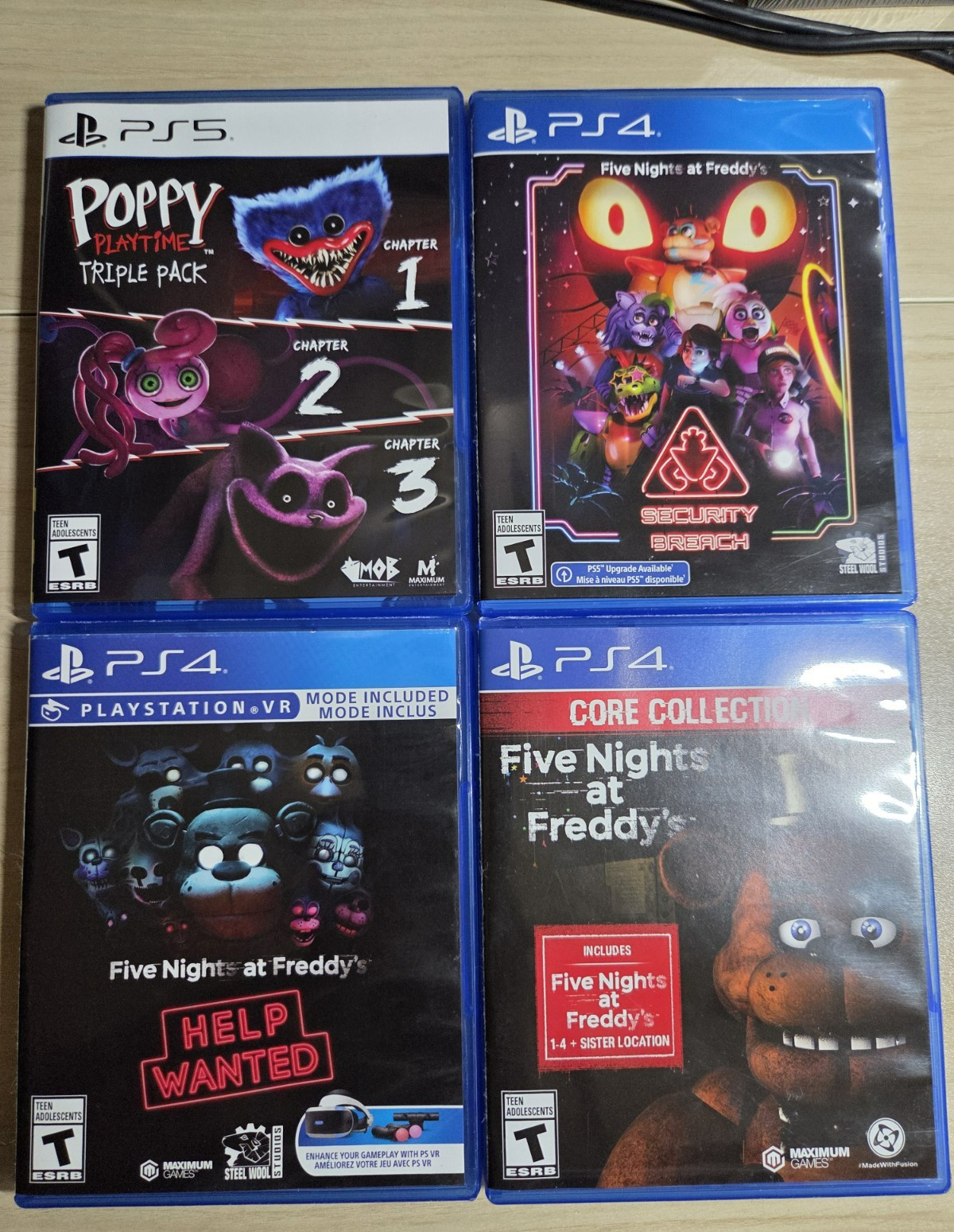 PlayStation 4 & PlayStation 5 Lot Five Nights at Freddy’s & Poppy Playtime VG