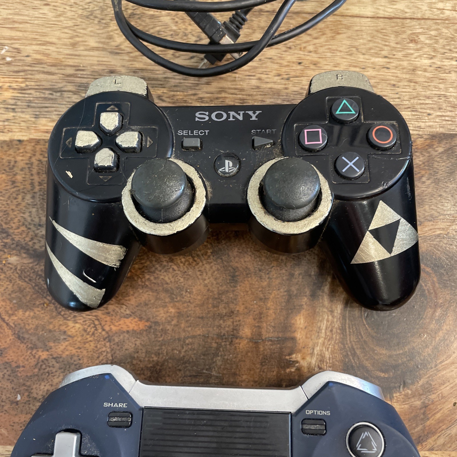 Lot Of 6 PlayStation Controllers Various Models/Colors Untested Selling As Is!