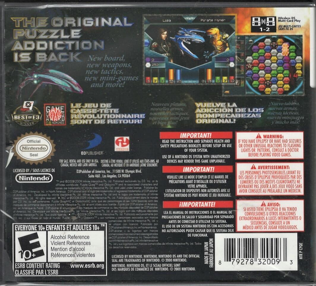Puzzle Quest: Galactrix NDS (Brand New Factory Sealed US Version) Nintendo DS