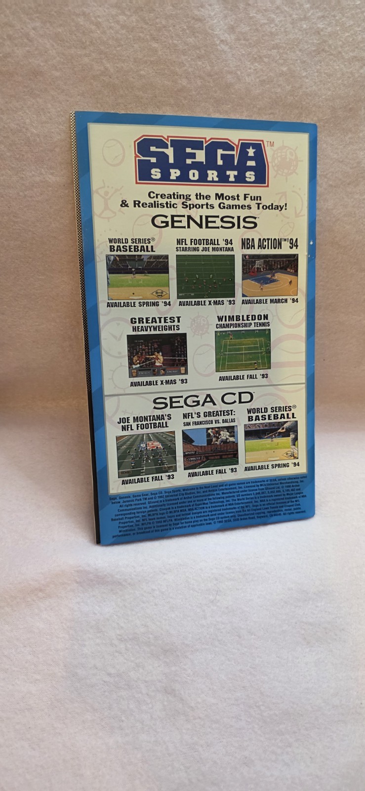 SEGA CD Game – Jurassic Park With Manual