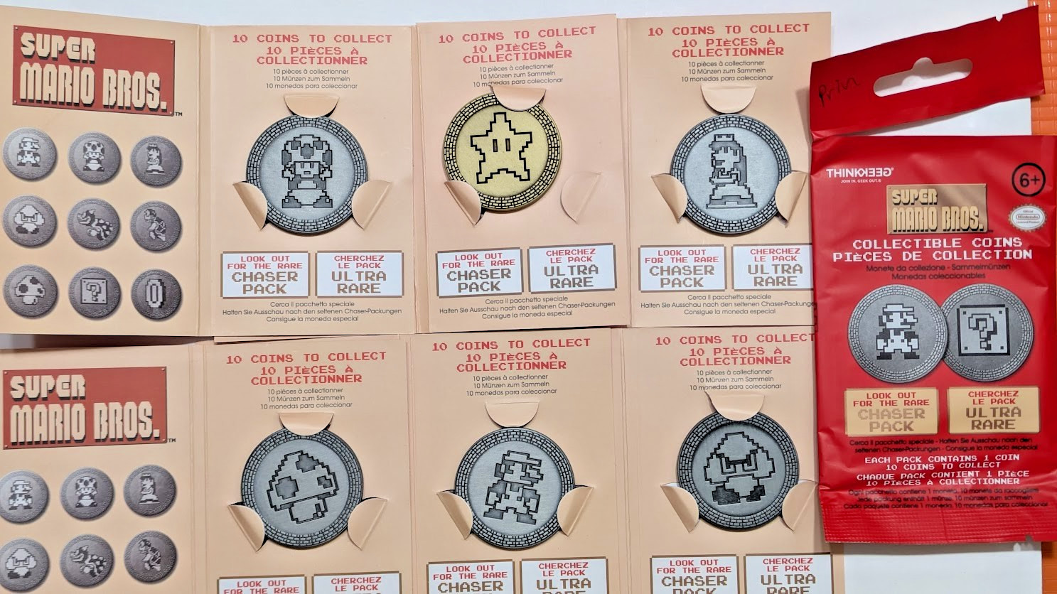 Nintendo Super Mario Bros Collectible Metal Coins Toad Mario Peach & More U PICK