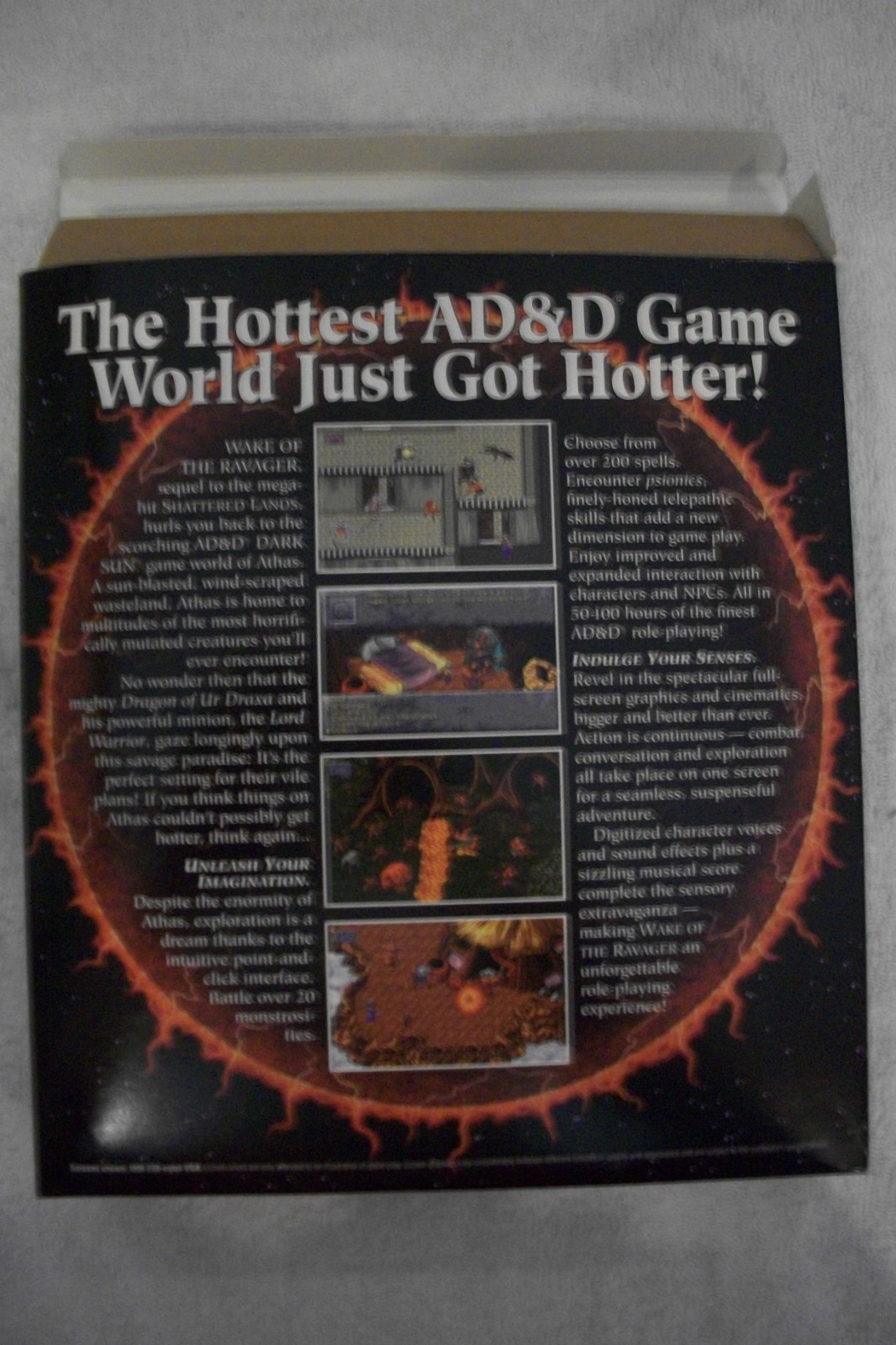 DUNGEONS & DRAGONS DARK SUN WAKE OF THE RAVAGER SSI CD-ROM CLUE BOOK INCLUDED
