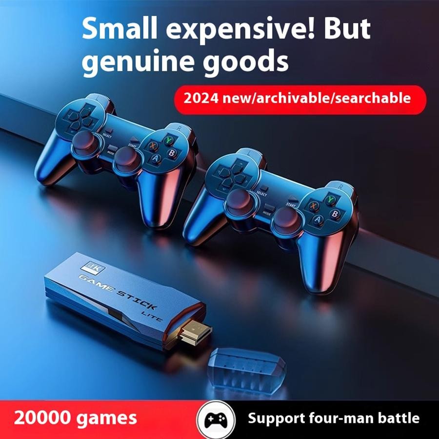 4K HDMI Retro Game Console Output Plug and Play 20000+ Game Gamepad Controllers