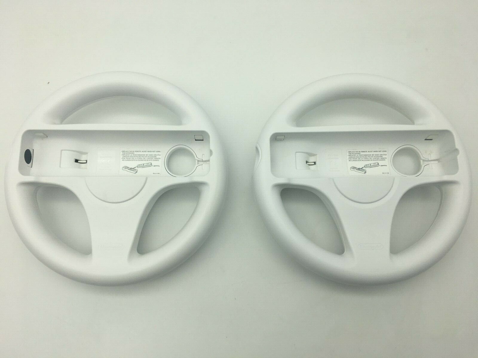 2 Nintendo Wii Racing Steering Wheel (RVL-024) – Official Mario Kart Accessory