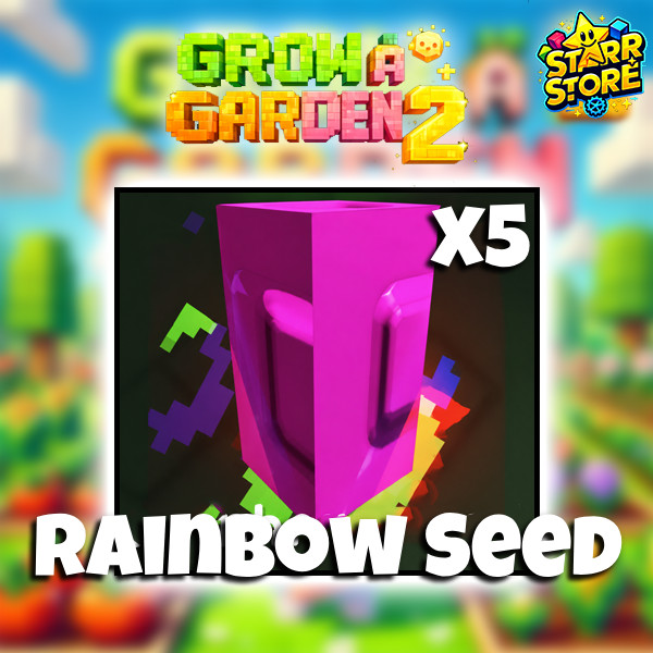 🌈x5 RAINBOW SEED 🌱 Grow🪴A Garden 2 🌳 (Super Fast Delivery🚀!)