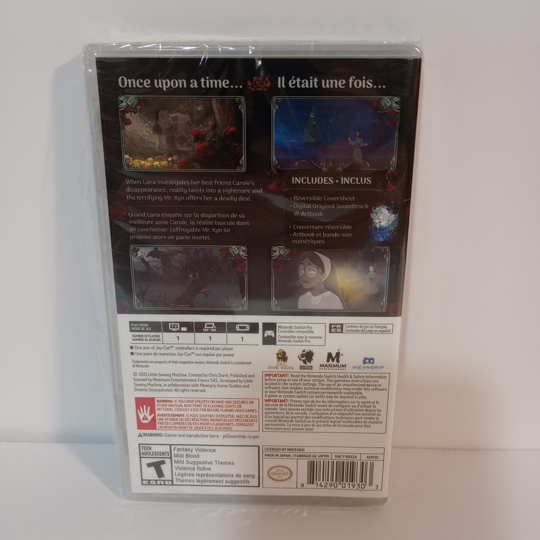 Bye Sweet Carole (Nintendo Switch, 2025) Brand New Sealed