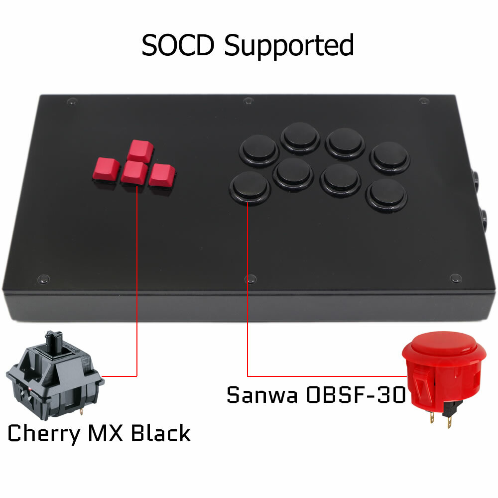 RAC-J800K Keyboard Button Arcade Joystick Game Controller PS5/PS4/PC Mixbox