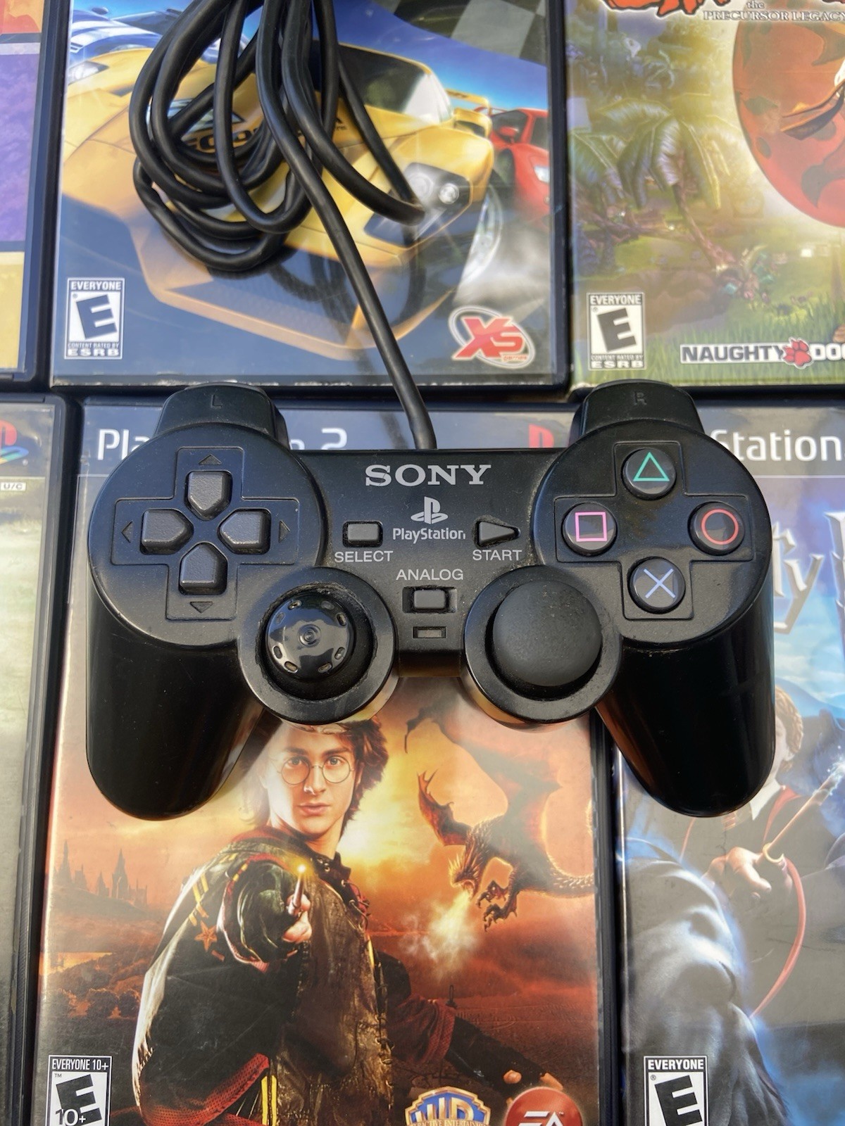 Sony PlayStation 2 PS2 Console Bundle w/ 13 Games, Controller & Cables TESTED