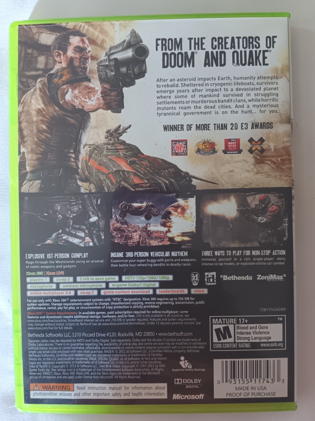 Rage – Anarchy Edition (Microsoft XBox 360)