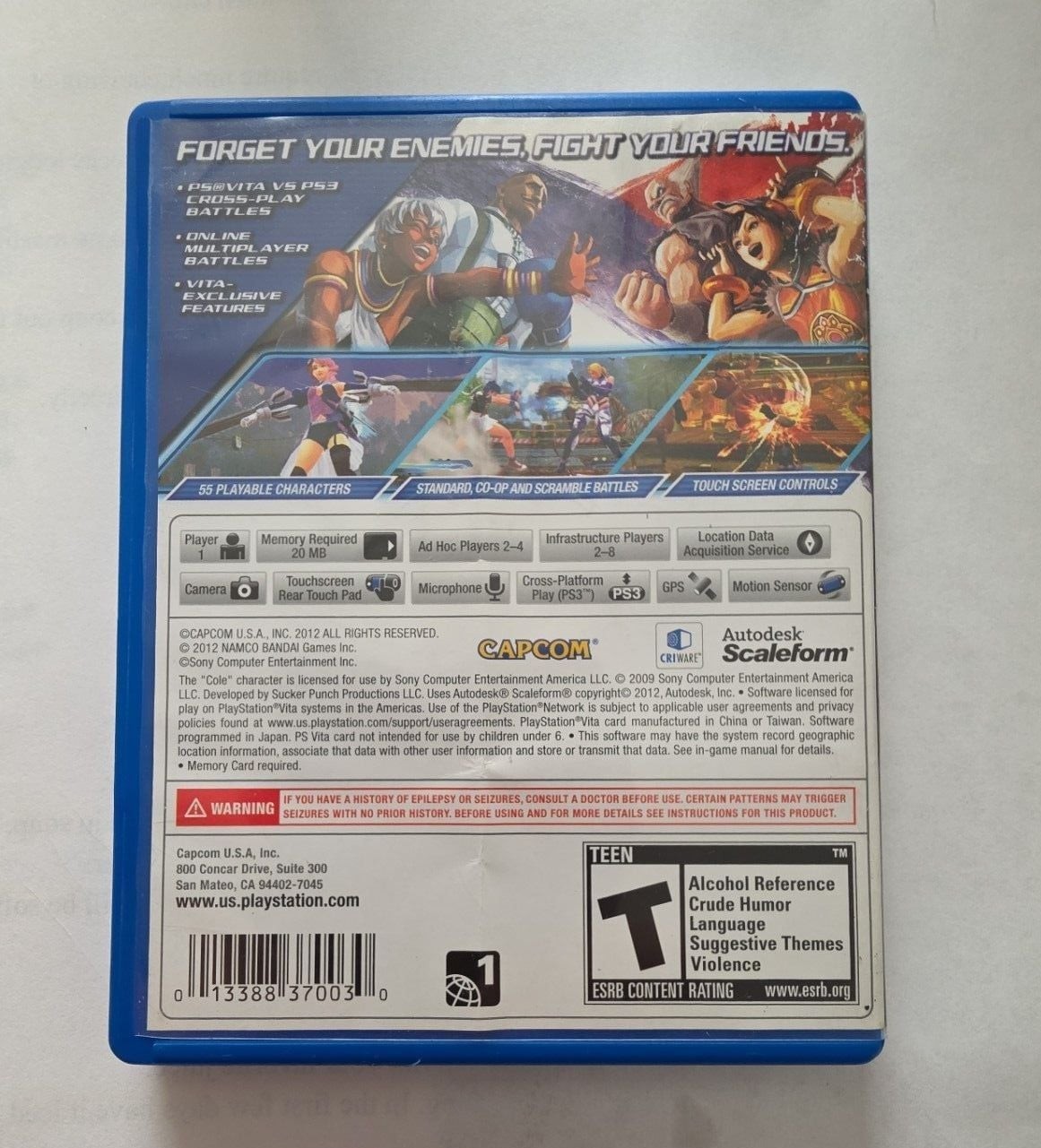 Street Fighter X Tekken for PlayStation Vita