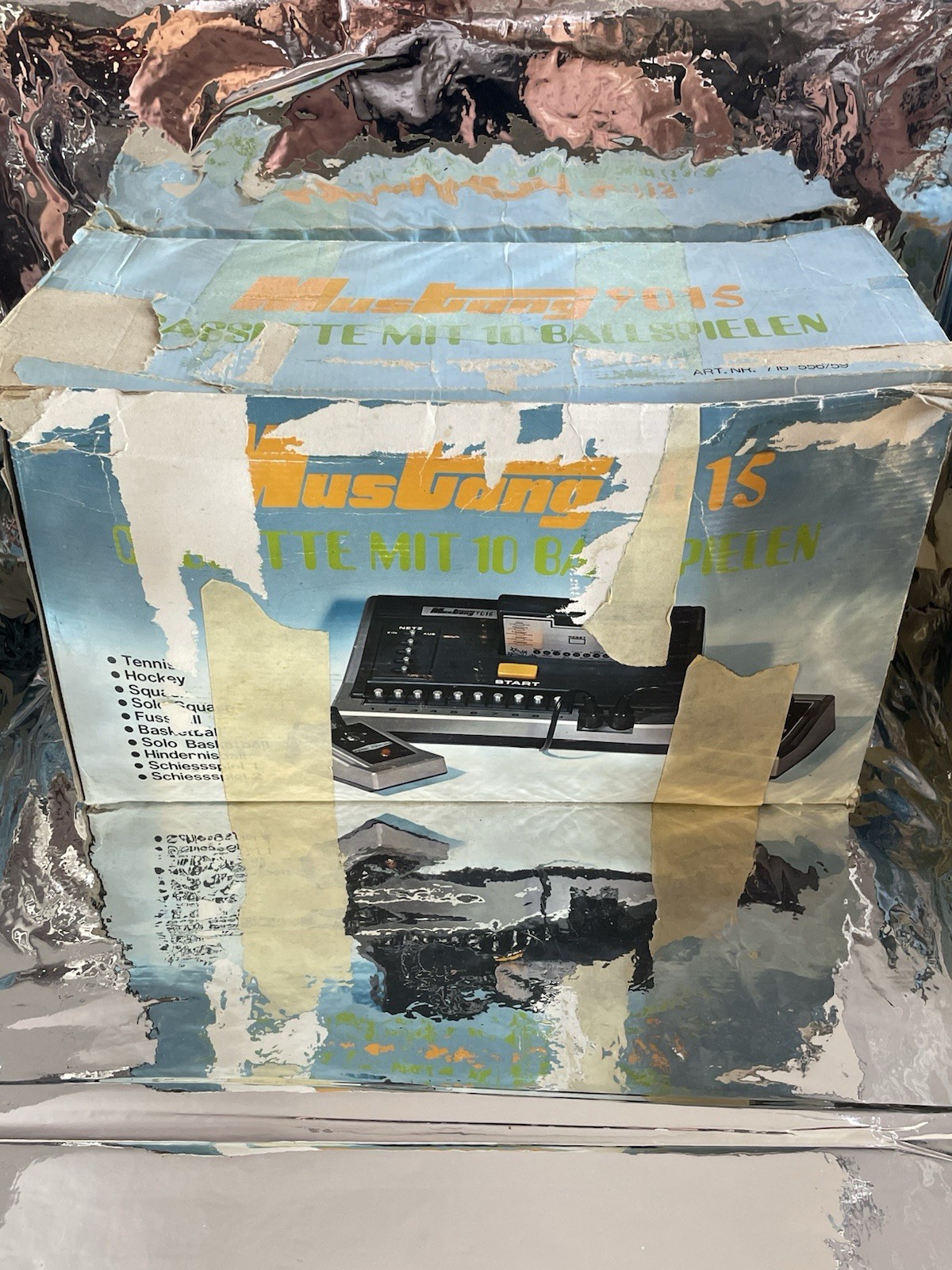 Mustang 9015 Original Packaging CIB Sanwa 2 Modules Original Packaging CIB Retro Pong Console Excellent Condition 70s