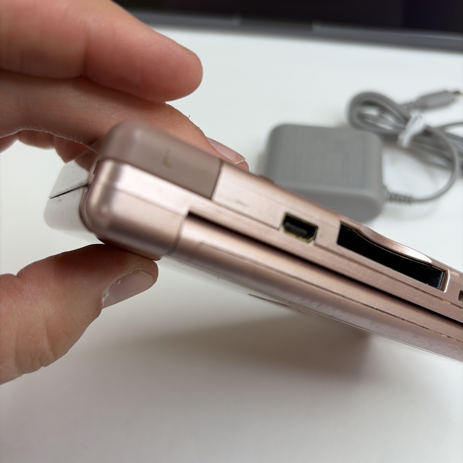 Nintendo DS Lite Rose Pink Handheld Console US Model w/ Charger Tested