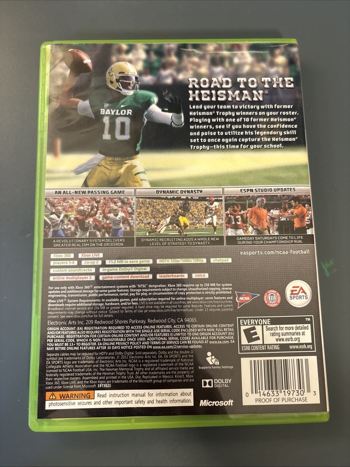NCAA Football 13 (Microsoft Xbox 360, 2012)