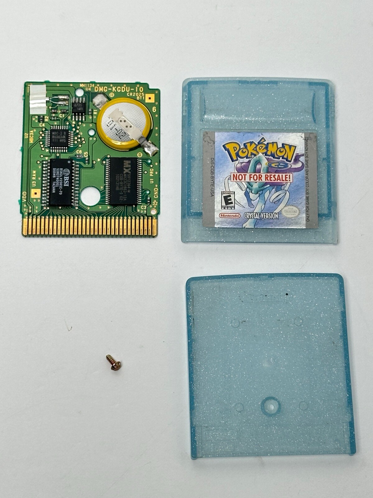RARE Pokemon Crystal Version (Game Boy Color, 2001) “Not for Resale” Edition NFR