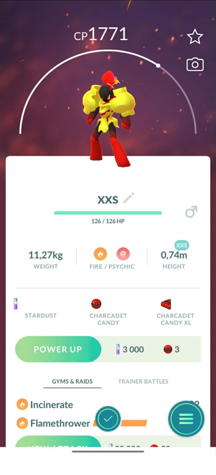 Pokemon Armarouge XXS (Not Shiny) Trade Go