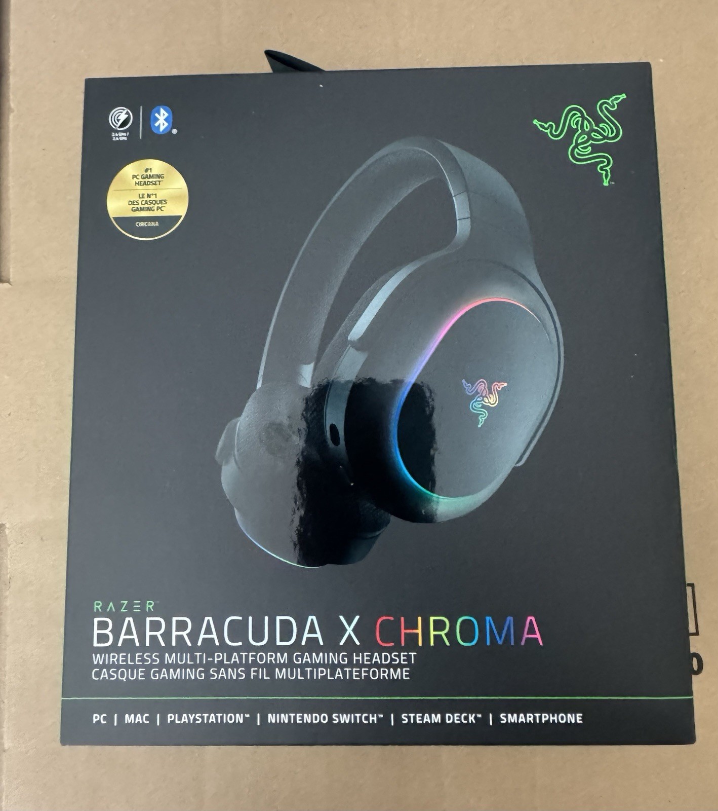Razer Barracuda X Chroma RGB Wireless Gaming Headset Bluetooth Headphones