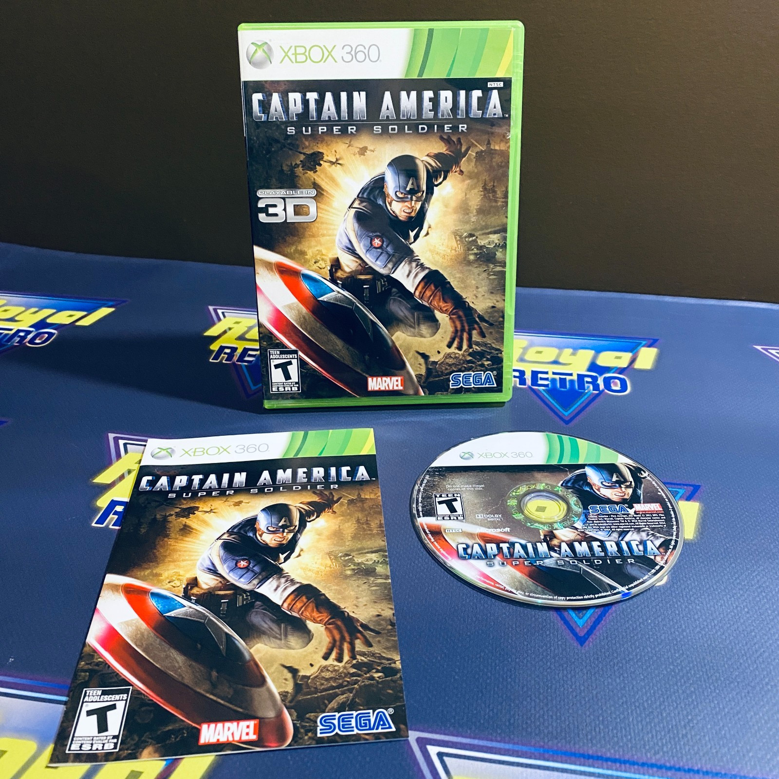 Captain America: Super Soldier (Microsoft Xbox 360, 2011) CIB Complete Very Good